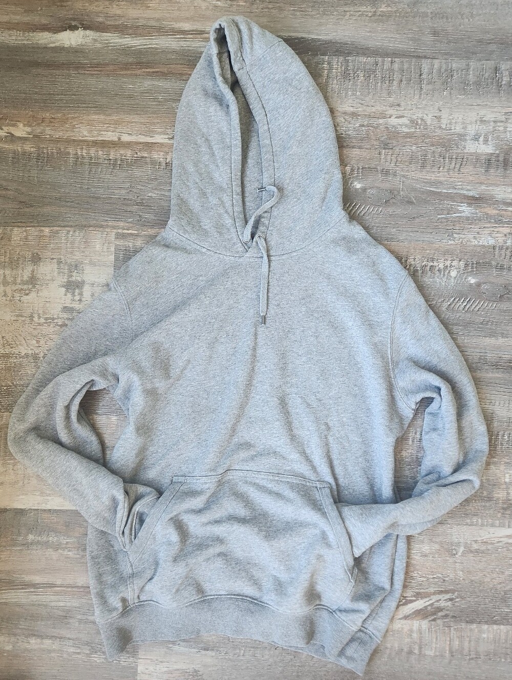 Denver Hayes Mens Cotton Blend Light Grey Modern Fit Hoodie Size Medium Normcore